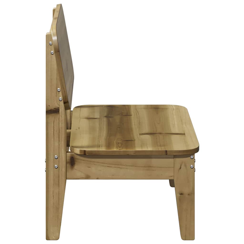 vidaXL Krzesła ogrodowe 2 szt. 60x52,5x72 cm Drewno impregnowane Sosna