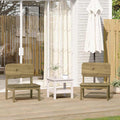 vidaXL Krzesła ogrodowe 2 szt. 60x52,5x72 cm Drewno impregnowane Sosna