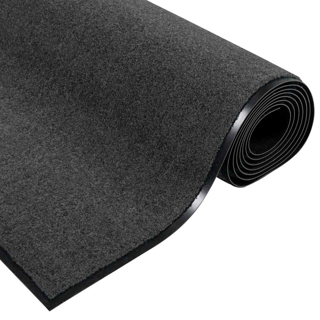 vidaXL Dywanik wejściowy Inny Antracytowy i czarny 120 x 250 cm