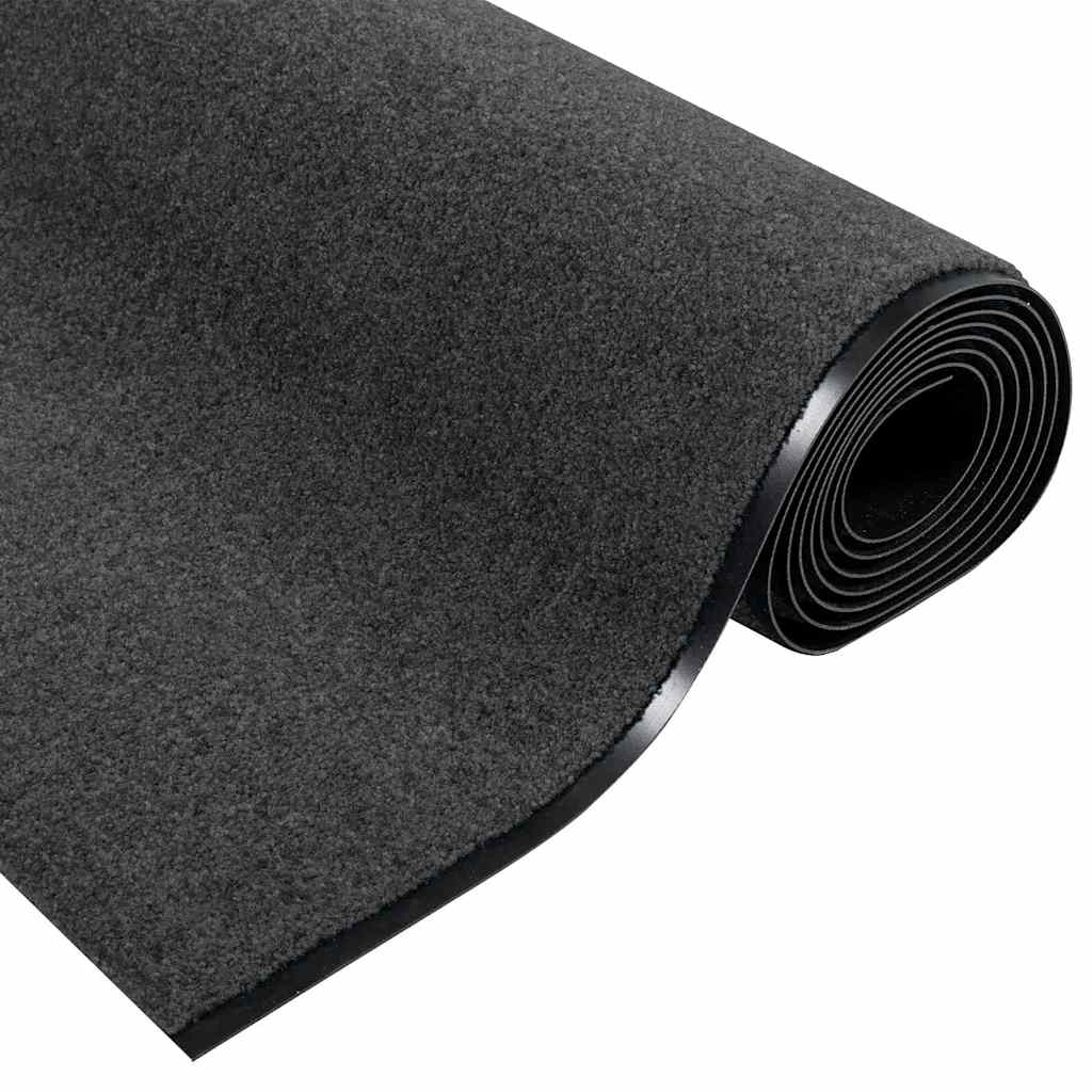 vidaXL Dywanik wejściowy Antracytowy i czarny 120 x 400 cm