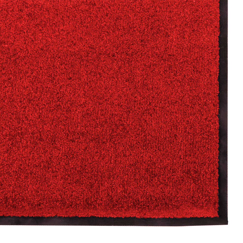 vidaXL Dywanik wejściowy Czerwony i Czarny 120 x 250 cm 100% poliamid
