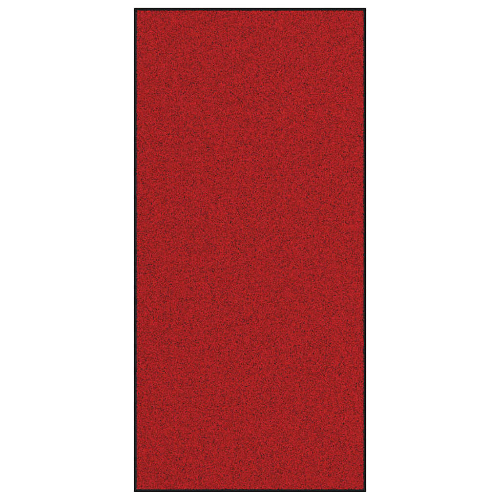 vidaXL Dywanik wejściowy Czerwony i Czarny 120 x 250 cm 100% poliamid