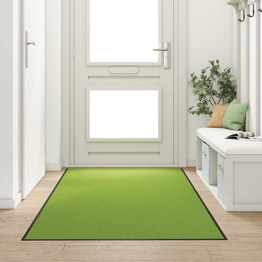vidaXL Dywanik wejściowy Zielony i Czarny 120 x 300 cm Poliamid i PVC