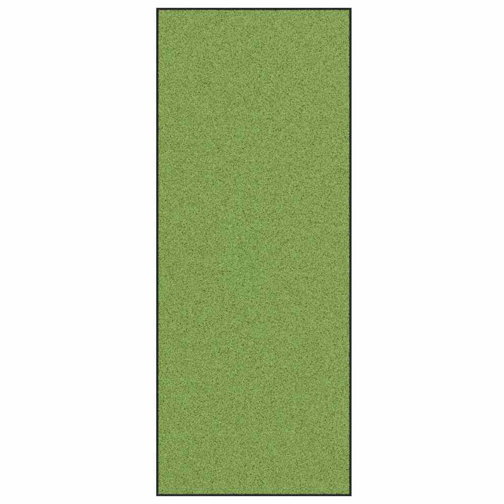 vidaXL Dywanik wejściowy Zielony i Czarny 120 x 300 cm Poliamid i PVC