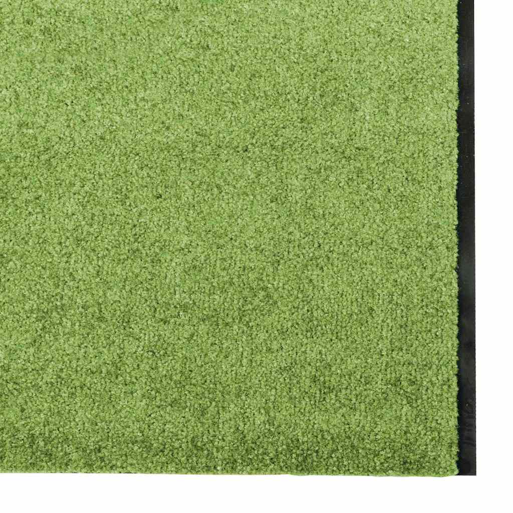 vidaXL Dywanik wejściowy Zielony i Czarny 120 x 350 cm Poliamid i PVC