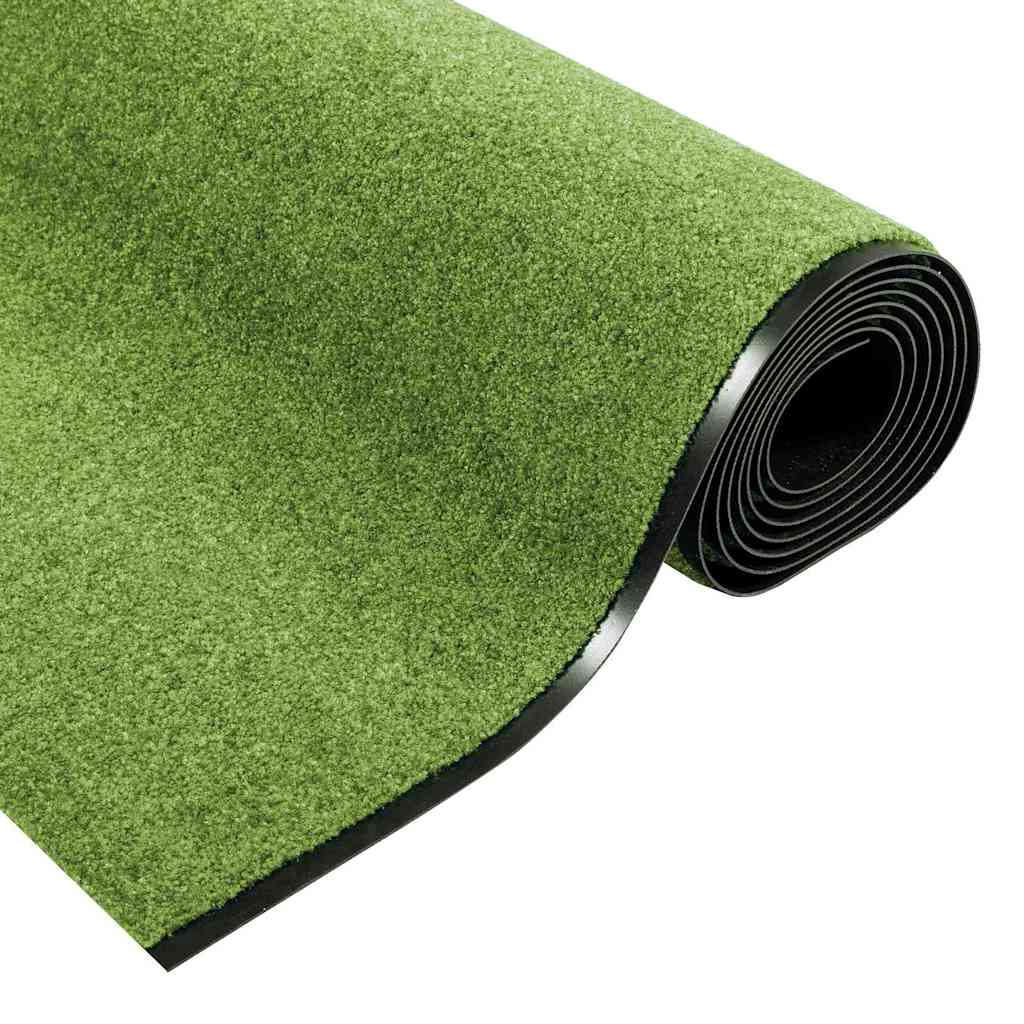 vidaXL Dywanik wejściowy Zielony i Czarny 120 x 350 cm Poliamid i PVC