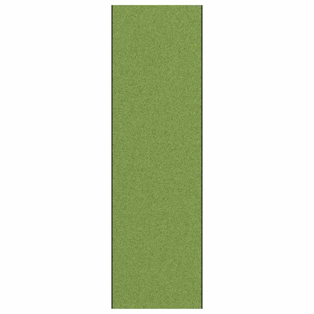 vidaXL Dywanik wejściowy Zielony i Czarny 120 x 400 cm 100% poliamid