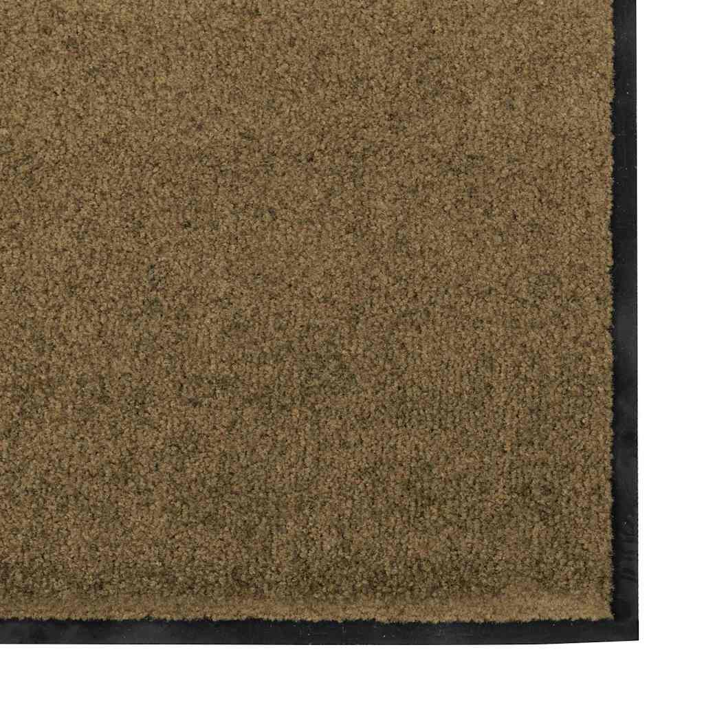 vidaXL Dywanik wejściowy Brązowy i czarny 120 x 250 cm 100% poliamid