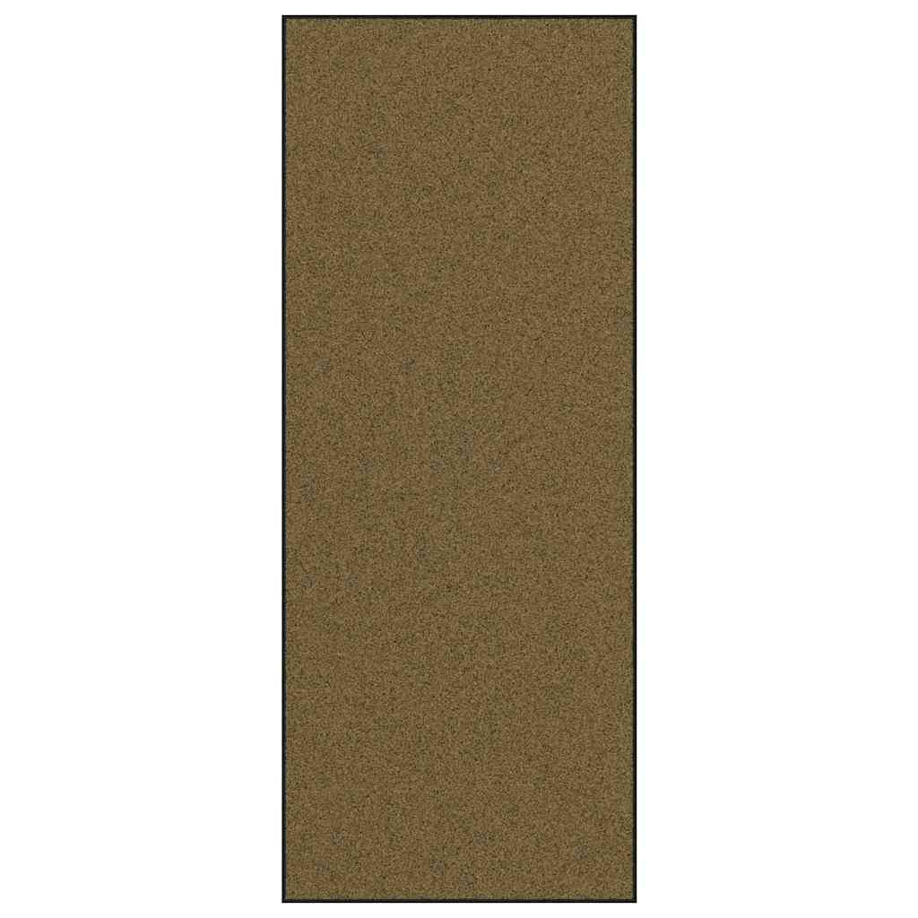 vidaXL Dywanik wejściowy Brązowy i czarny 120 x 300 cm Poliamid i PVC