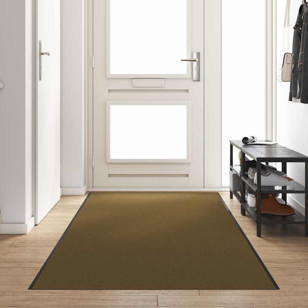 vidaXL Dywanik wejściowy Brązowy i czarny 120 x 400 cm 100% poliamid