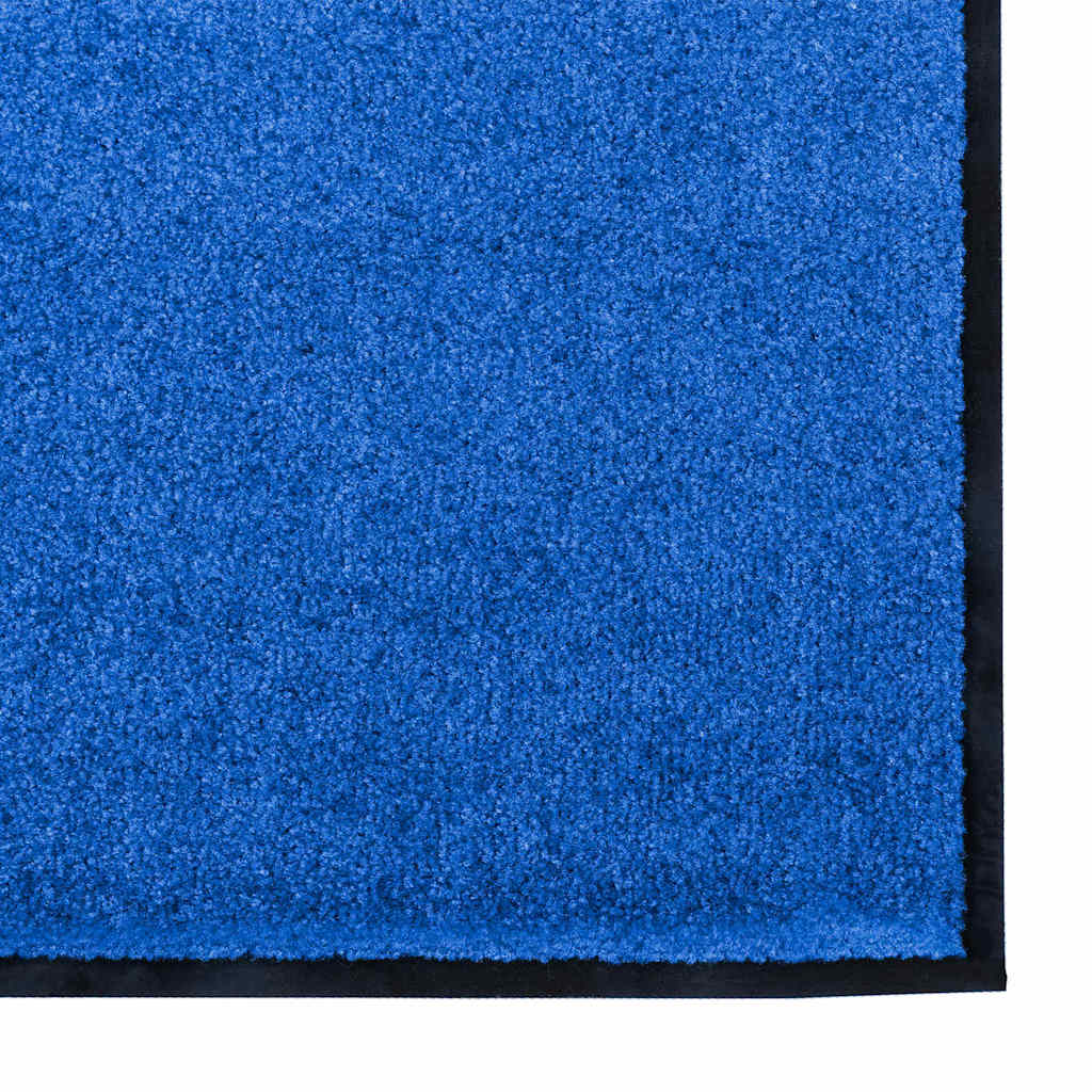 vidaXL Dywanik wejściowy Niebieski i Czarny 120 x 250 cm 100% poliamid