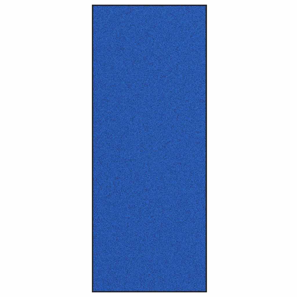vidaXL Dywanik wejściowy Niebieski i Czarny 120 x 300 cm 100% poliamid