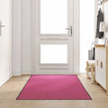vidaXL Dywanik wejściowy Różowy i czarny 120 x 250 cm 100% poliamid