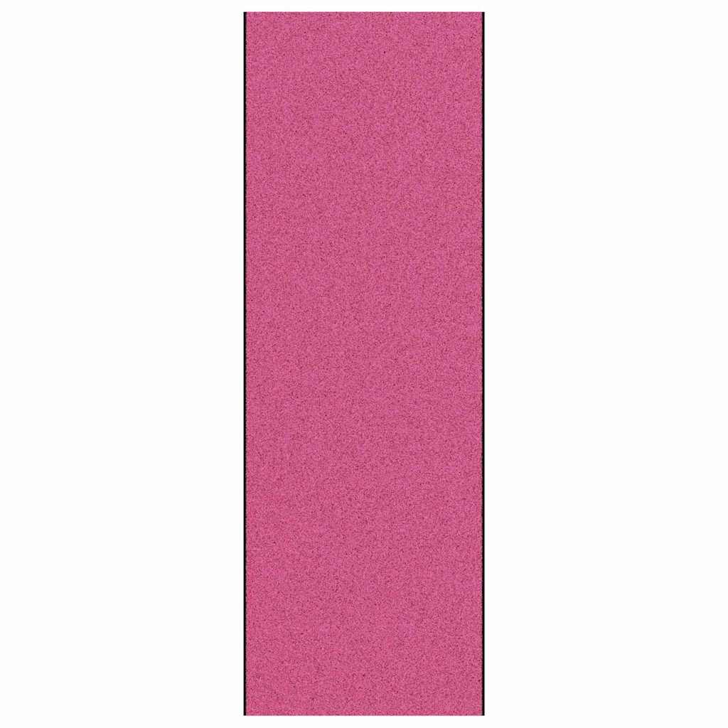 vidaXL Dywanik wejściowy Różowy i czarny 120 x 350 cm 100% poliamid