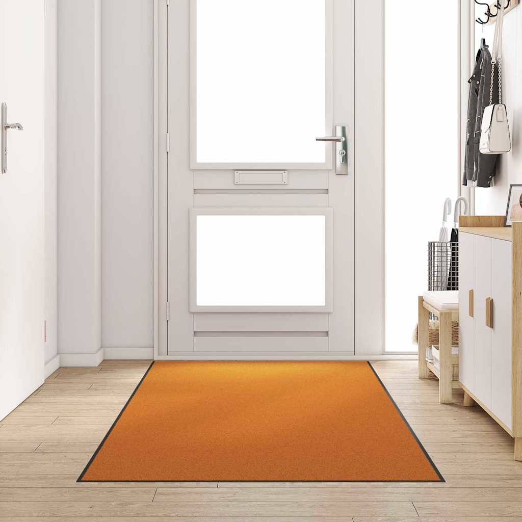 vidaXL Dywanik wejściowy Pomarańczowy i Czarny 120 x 300 cm