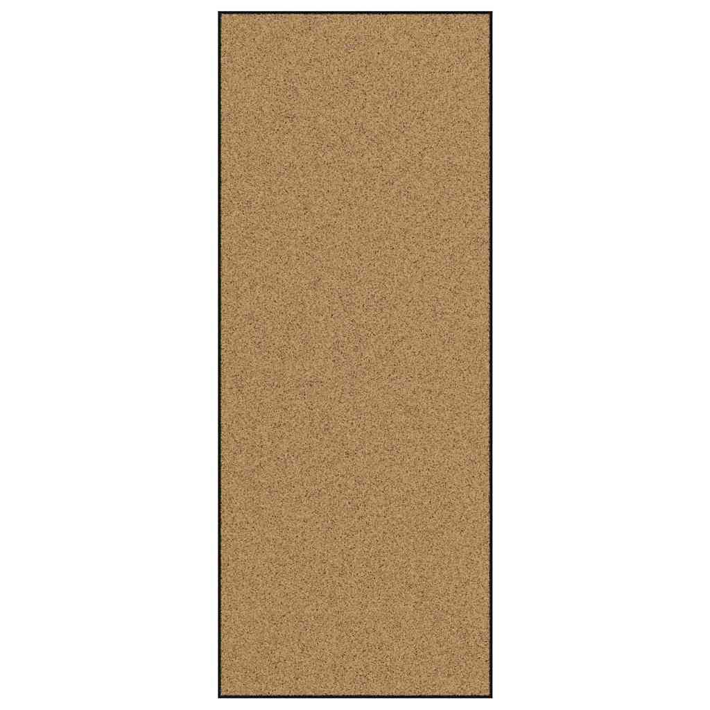 vidaXL Dywanik wejściowy Kremowy i czarny 120 x 300 cm Poliamid i PVC