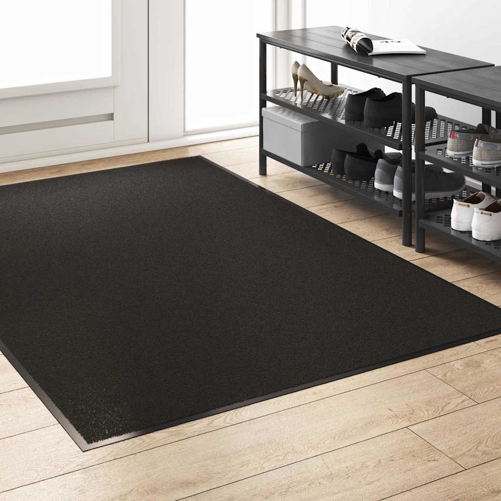 vidaXL Dywanik wejściowy Czarny 120 x 180 cm 100% poliamid