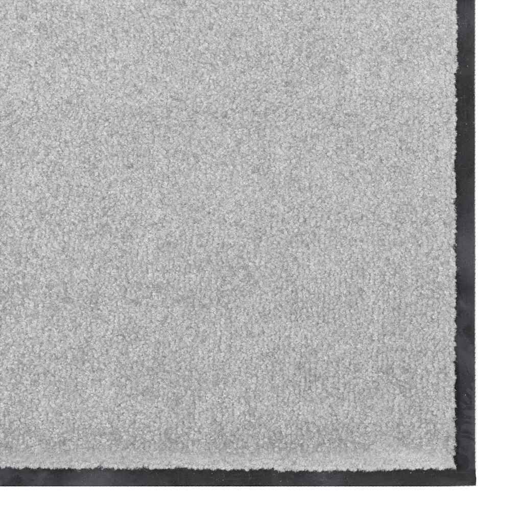 vidaXL Dywanik wejściowy Szary i czarny 60 x 180 cm 100% poliamid