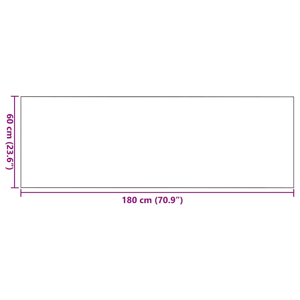 vidaXL Dywanik wejściowy Szary i czarny 60 x 180 cm 100% poliamid