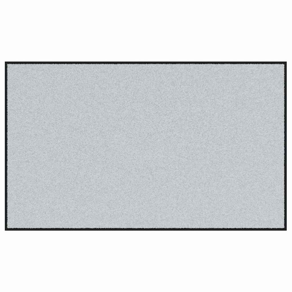 vidaXL Dywanik wejściowy Szary i czarny 90 x 150 cm 100% poliamid