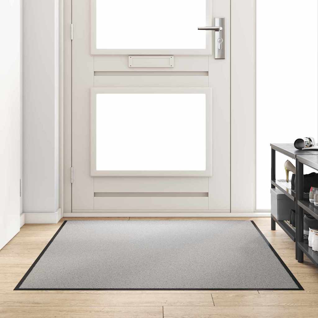 vidaXL Dywanik wejściowy Szary i czarny 120 x 180 cm 100% poliamid
