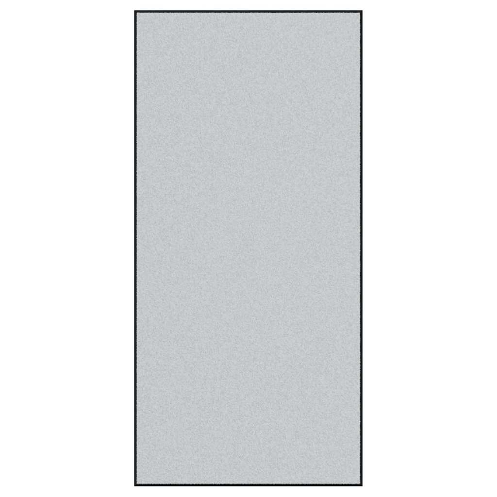 vidaXL Dywanik wejściowy Szary i czarny 120 x 250 cm 100% poliamid