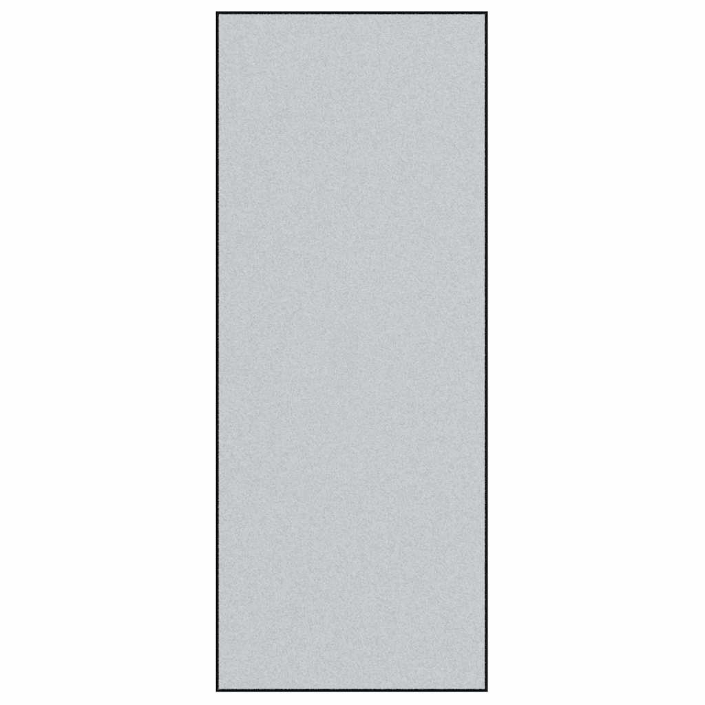 vidaXL Dywanik wejściowy Szary i czarny 120 x 300 cm 100% poliamid