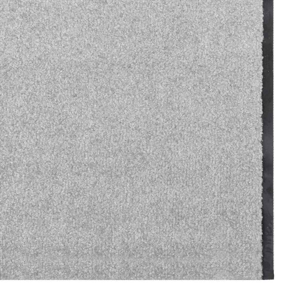 vidaXL Dywanik wejściowy Szary i czarny 120 x 350 cm 100% poliamid
