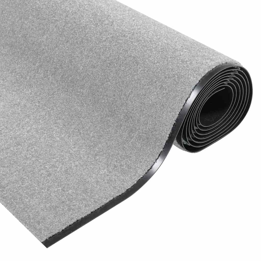 vidaXL Dywanik wejściowy Szary i czarny 120 x 400 cm 100% poliamid
