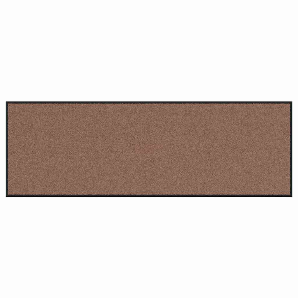 vidaXL Dywanik wejściowy Brązowy i czarny 60 x 180 cm 100% poliamid