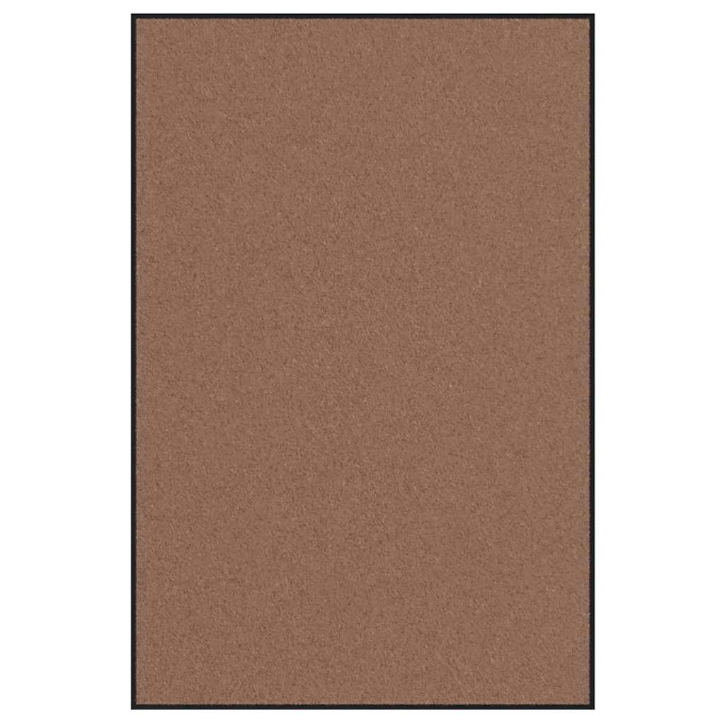 vidaXL Dywanik wejściowy Brązowy i czarny 120 x 180 cm 100% poliamid