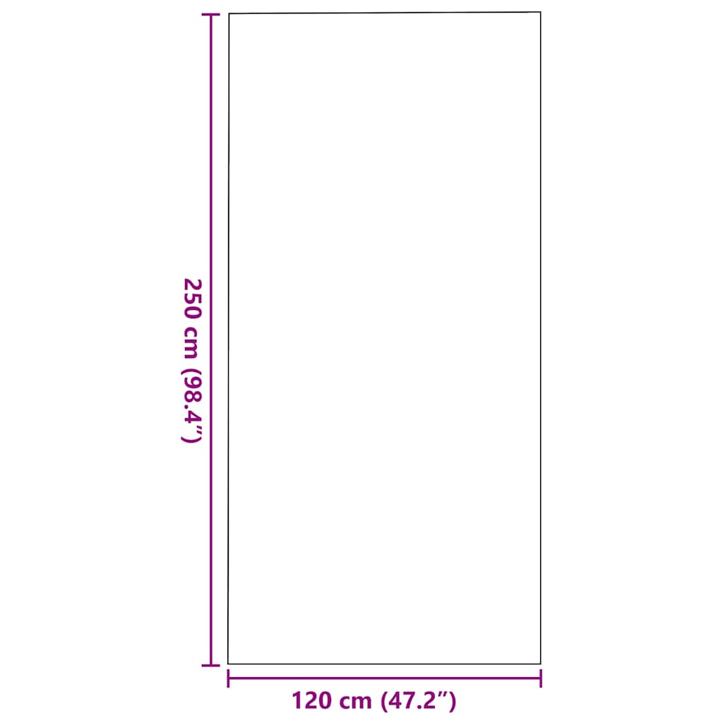 vidaXL Dywanik wejściowy Brązowy i czarny 120 x 250 cm 100% poliamid