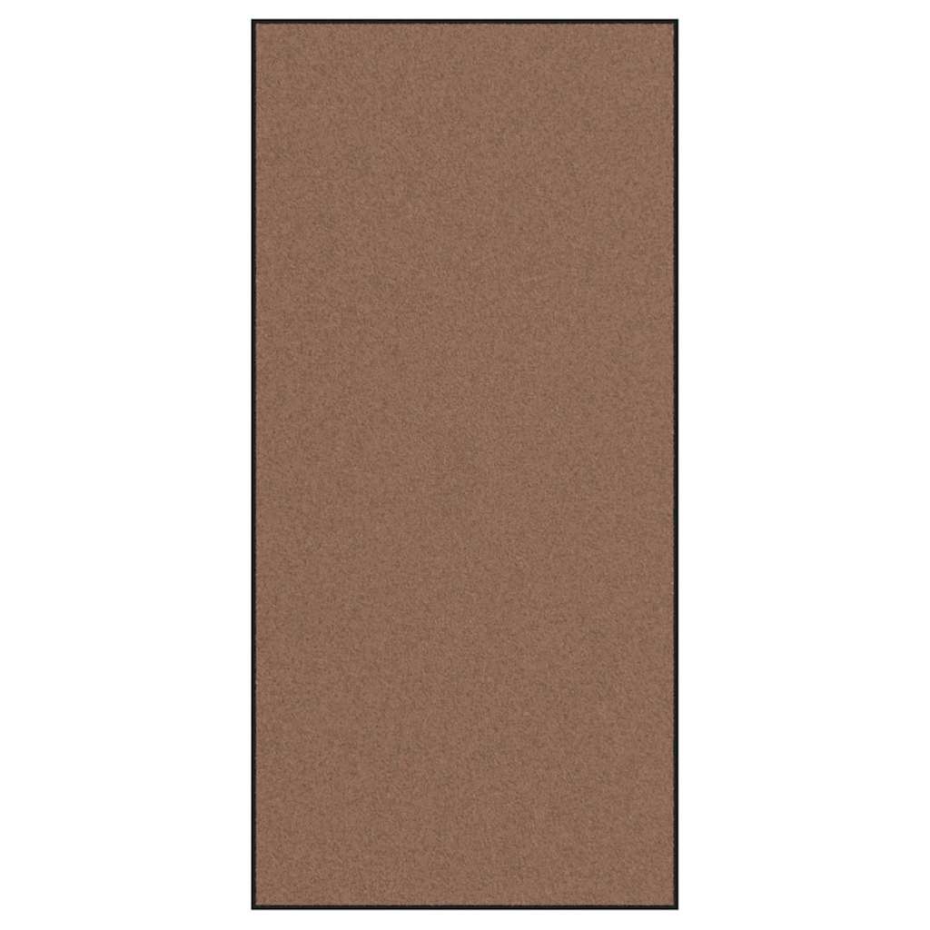 vidaXL Dywanik wejściowy Brązowy i czarny 120 x 250 cm 100% poliamid