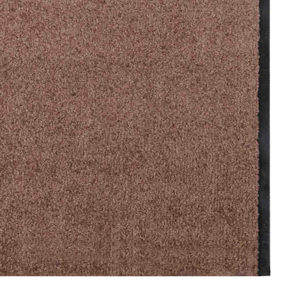 vidaXL Dywanik wejściowy Brązowy i czarny 120 x 350 cm 100% poliamid