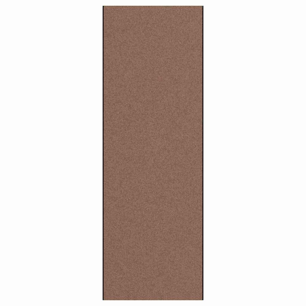 vidaXL Dywanik wejściowy Brązowy i czarny 120 x 350 cm 100% poliamid