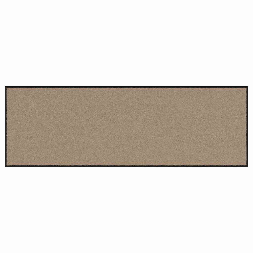 vidaXL Dywanik wejściowy Beżowy i czarny 60 x 180 cm 100% poliamid