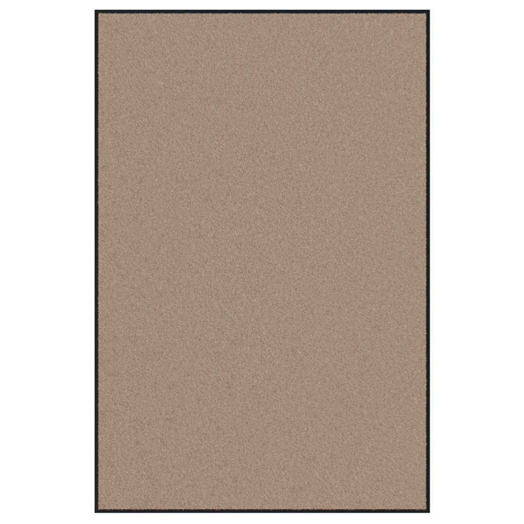 vidaXL Dywanik wejściowy Beżowy i czarny 120 x 180 cm 100% poliamid