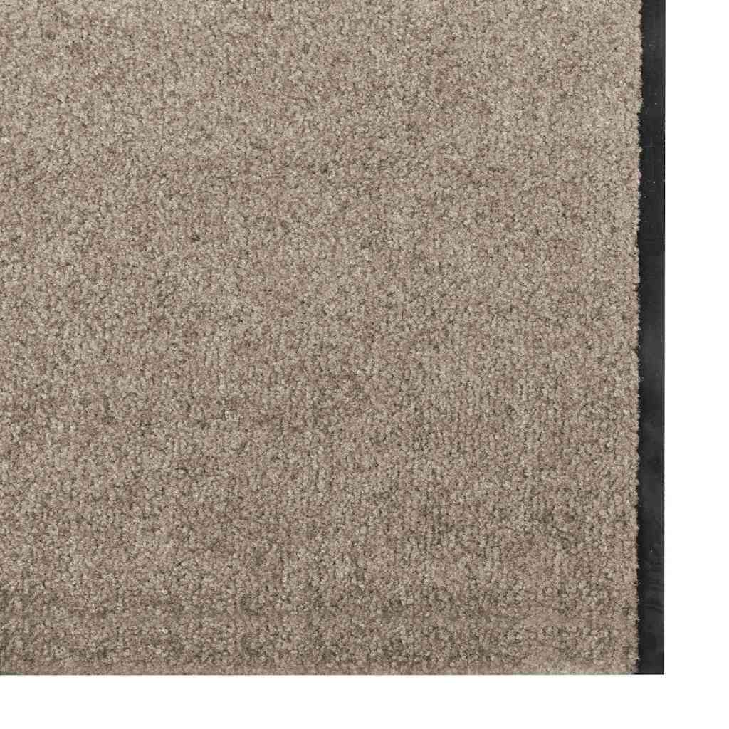 vidaXL Dywanik wejściowy Beżowy i czarny 120 x 400 cm 100% poliamid