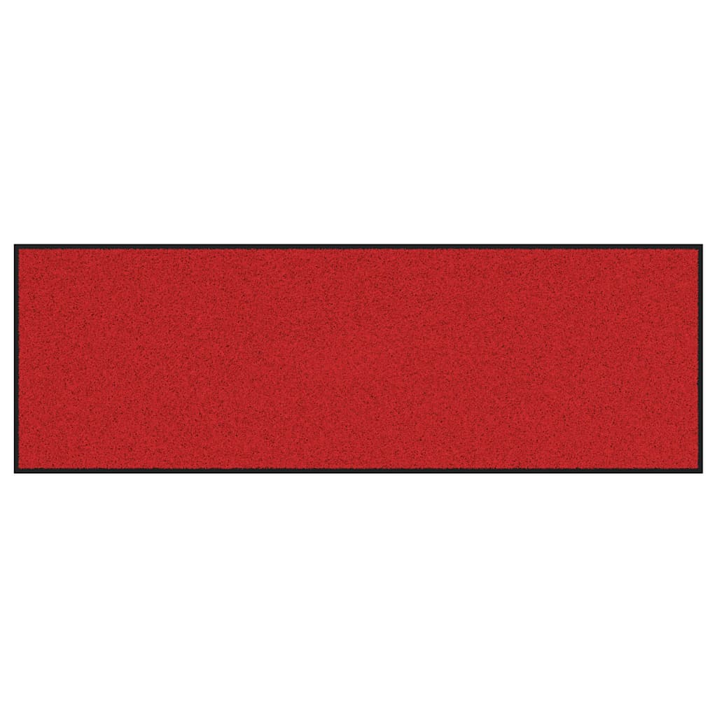vidaXL Dywanik wejściowy Czerwony i Czarny 60 x 180 cm 100% poliamid