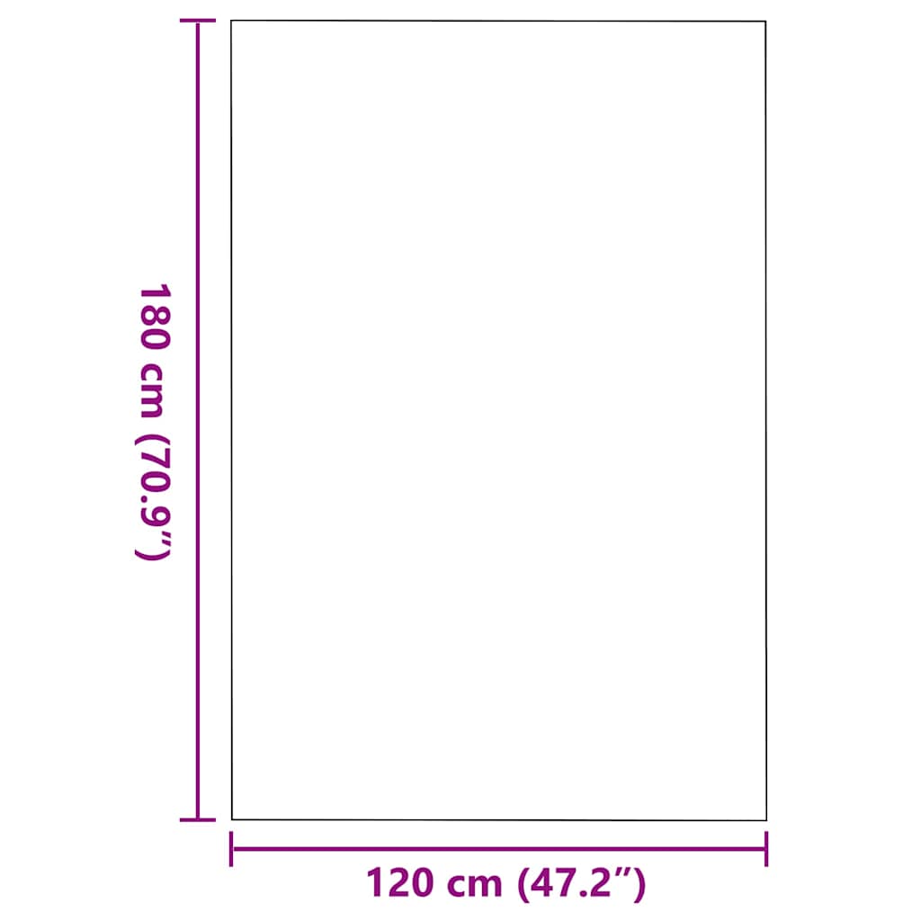 vidaXL Dywanik wejściowy Czerwony i Czarny 120 x 180 cm 100% poliamid