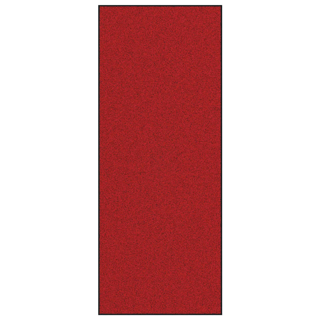 vidaXL Dywanik wejściowy Czerwony i Czarny 120 x 300 cm 100% poliamid