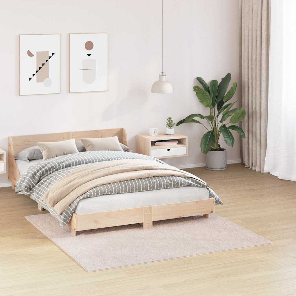 vidaXL Antypoślizgowy dywan shaggy Kremowy 160 x 160 cm PP
