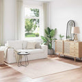 vidaXL Antypoślizgowy dywan shaggy Kremowy 200 x 200 cm PP
