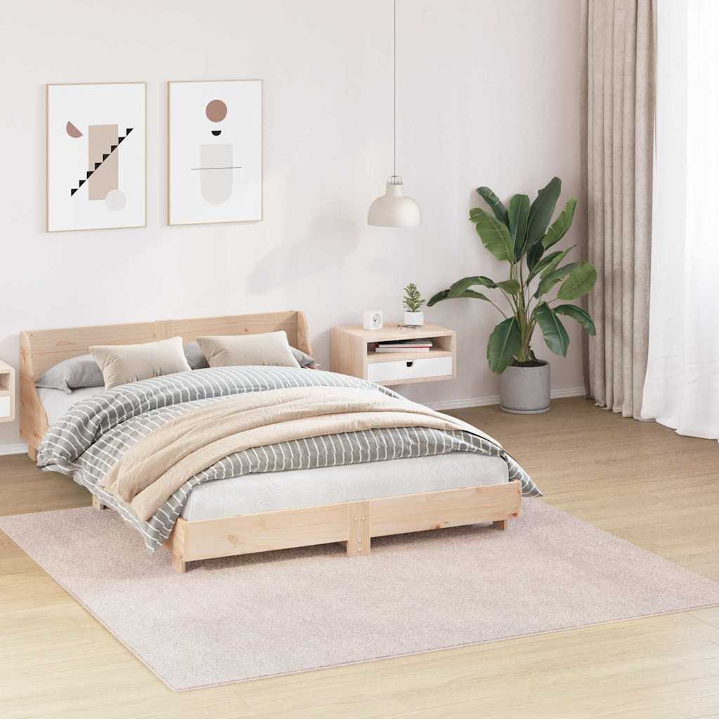 vidaXL Antypoślizgowy dywan shaggy Kremowy 200 x 200 cm PP