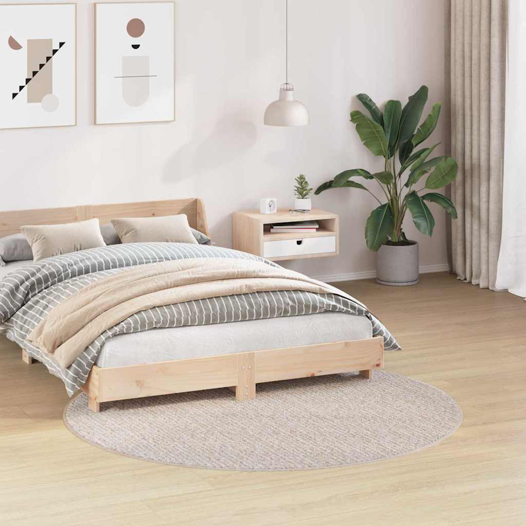 vidaXL Antypoślizgowy dywan shaggy Kremowy 160 x 160 cm PP