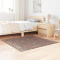 vidaXL Antypoślizgowy dywan shaggy Brązowy 120 x 120 cm PP