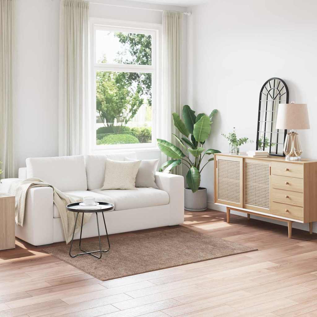 vidaXL Antypoślizgowy dywan shaggy Brązowy 120 x 170 cm PP