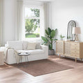 vidaXL Antypoślizgowy dywan shaggy Brązowy 160 x 160 cm PP
