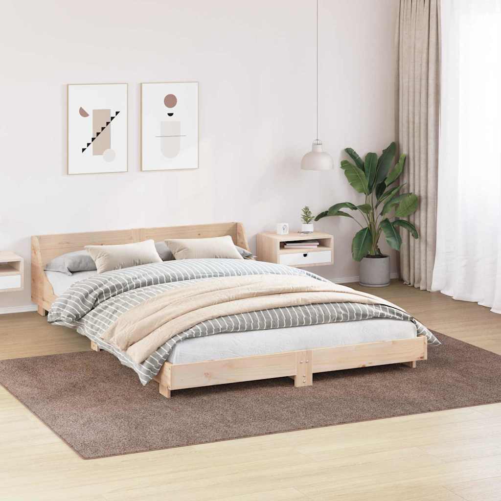vidaXL Antypoślizgowy dywan shaggy Brązowy 200 x 290 cm PP