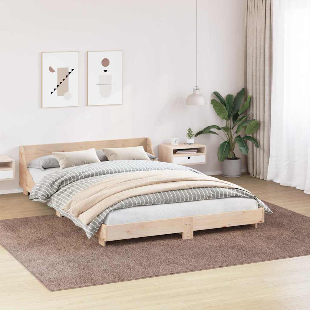 vidaXL Antypoślizgowy dywan shaggy brązowy 240 x 340 cm PP